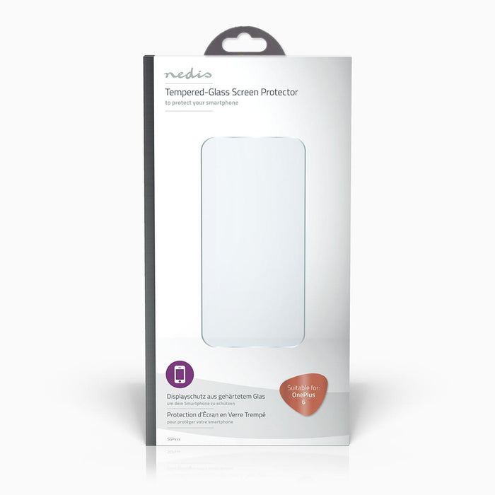 Nedis Screen Protector - Used for: OnePlus, OnePlus 6, Cover Friendly, 2.5D Rounded Edge - 9 H