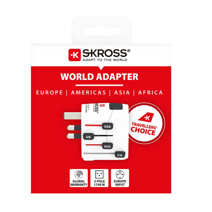 Skross Travel Adapter World PRO Earthed