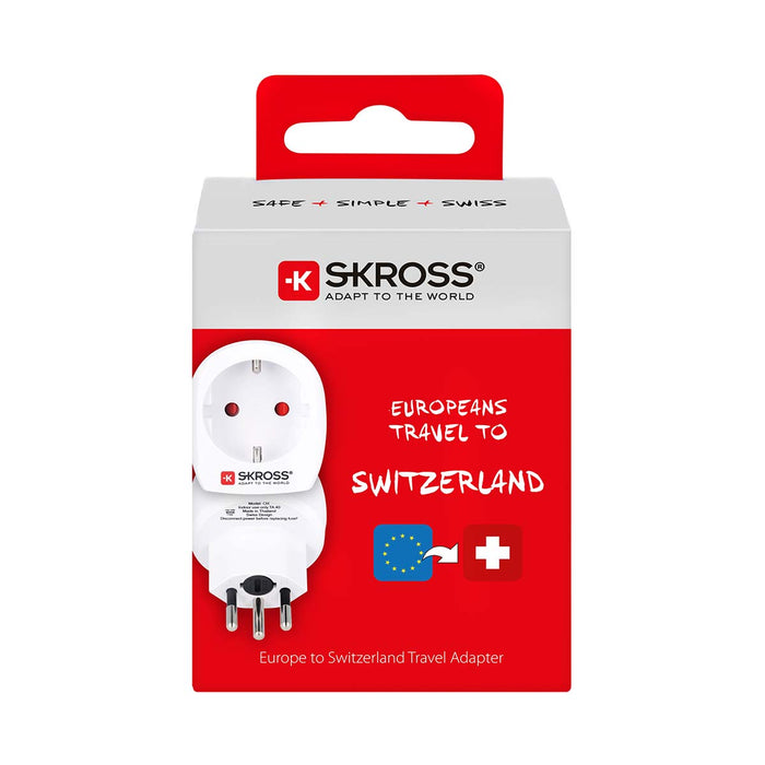 Skross SKross - Travel Adapter - Europe-to-Switzerland Earthed, 