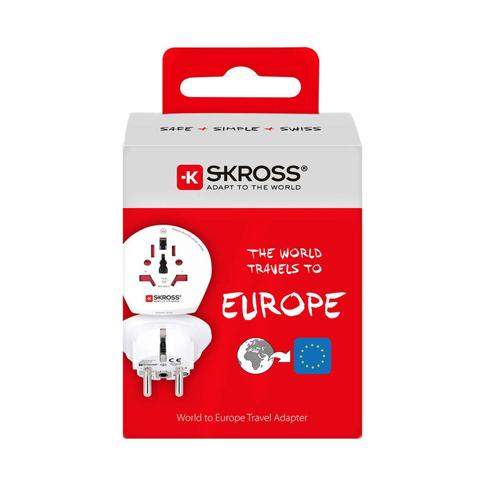 Skross Travel Adapter World-to-Europe Earthed