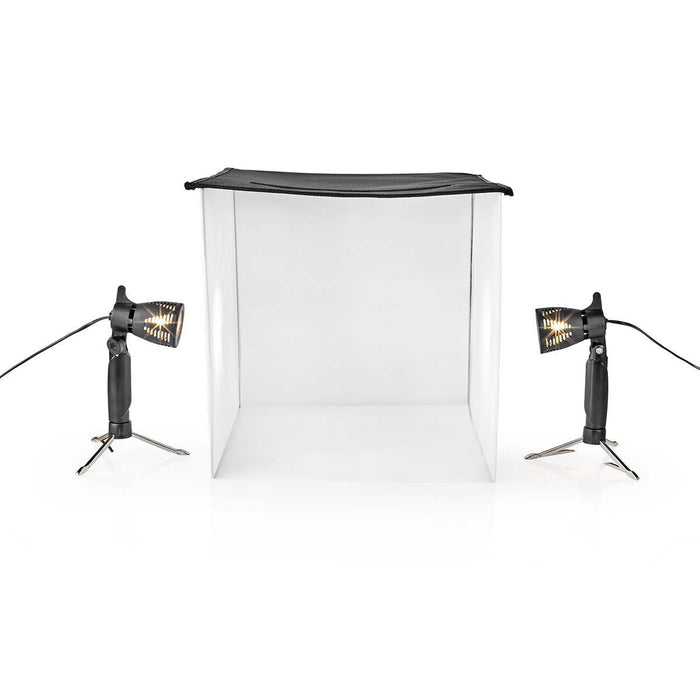 Nedis Portable Photo Studio Kit - 400 lm, Foldable, Backgrounds included, Travel bag included - Black