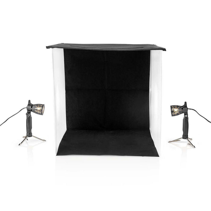 Nedis Portable Photo Studio Kit - 400 lm, Foldable, Backgrounds included, Travel bag included - Black