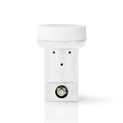 Nedis LNB - Single, Output connection: 1x F-Connector, Noise figure range: 0.90 dB, Conversion gain: 53 - 65 dB - White