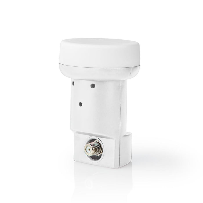 Nedis LNB - Single, Output connection: 1x F-Connector, Noise figure range: 0.90 dB, Conversion gain: 53 - 65 dB - White