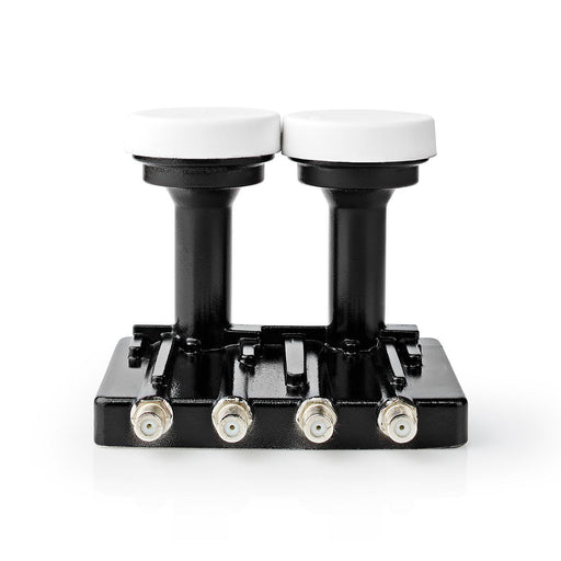 Nedis LNB - Quad Monoblock 4.3°, Output connection: 4x F-Connector, Noise figure range: 0.85 dB, White - Suitable for: Astra1+ / Astra3