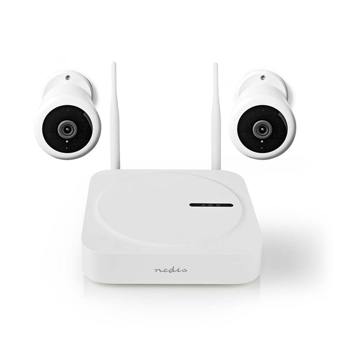 Nedis SmartLife Wireless Camera System - 2x Camera, Full HD 1080p, IP65, Night vision - White