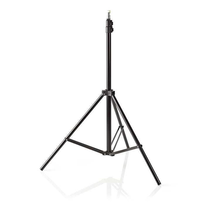 Nedis Photo Studio Light Stand - Maximum load capacity: 2.5 kg, Maximum working height: 200 cm, 3 Segments, Steel - Black