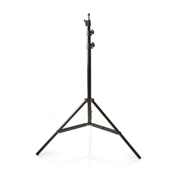 Nedis Photo Studio Light Stand - Maximum load capacity: 4.0 kg, Maximum working height: 260 cm, 3 Segments, Aluminium - Black