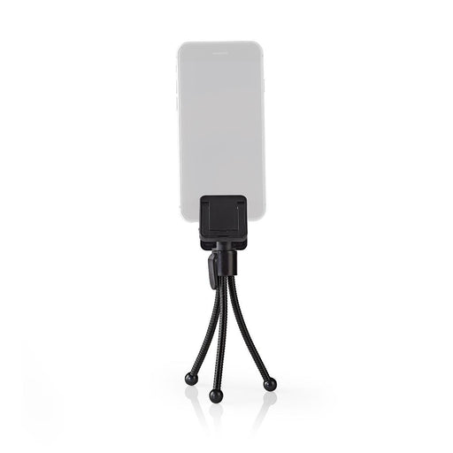 Nedis Smartphone Mini Tripod - Maximum height: 15.8 cm - Foldable - Screw thread size: 1/4", 