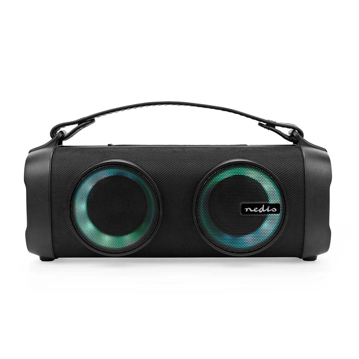 Nedis Bluetooth® Party Boombox - 5 hrs, 2.0, 24 W, Party lights - Black