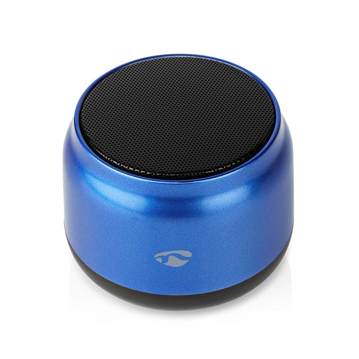 Nedis Bluetooth® Speaker - Battery play time: 4 hrs, Handheld Design, 5 W, Linkable - Blue