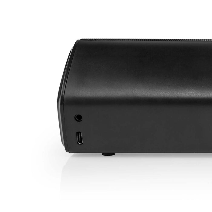 Nedis Bluetooth® Speaker - Battery play time: 6 hrs, Table Design, 18 W, Linkable - Black