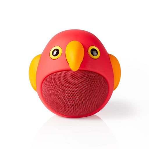 Nedis Bluetooth® Speaker - Battery play time: 3 hrs, Handheld Design, 9 W, Animaticks Perry Parrot - Red