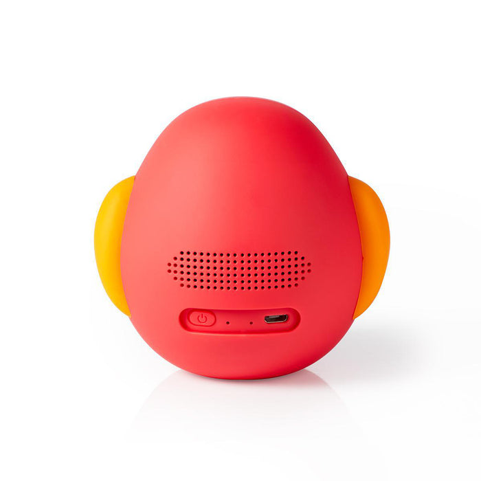 Nedis Bluetooth® Speaker - Battery play time: 3 hrs, Handheld Design, 9 W, Animaticks Perry Parrot - Red