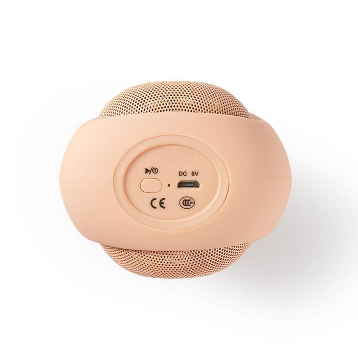 Nedis Bluetooth® Speaker - Battery play time: 3 hrs, Handheld Design, 9 W, Animaticks Pinky Pig - Pink