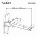 Nedis Speaker Mount - Compatible with: Universal, Ceiling / Wall, 20 kg, Steel - Black