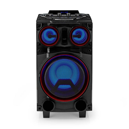 Nedis Bluetooth® Party Speaker - Battery play time: 6.5 hrs, 120 W, Carrying handle, Equalizer - Black