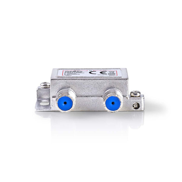 Nedis Satellite Splitter - 5 - 2400 MHz, 6.5 dB, Number of inputs: 1, Zinc - Silver