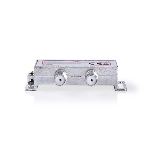 Nedis CATV Splitter - 5 - 1000 MHz, Insertion loss: 8.0 dB, Number of outputs: 4, 75 Ohm - Zinc Alloy