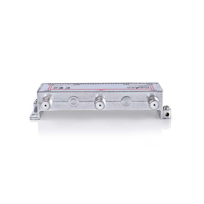 Nedis CATV Splitter - 5 - 1000 MHz, Insertion loss: 10.0 dB, Number of outputs: 6, 75 Ohm - Zinc