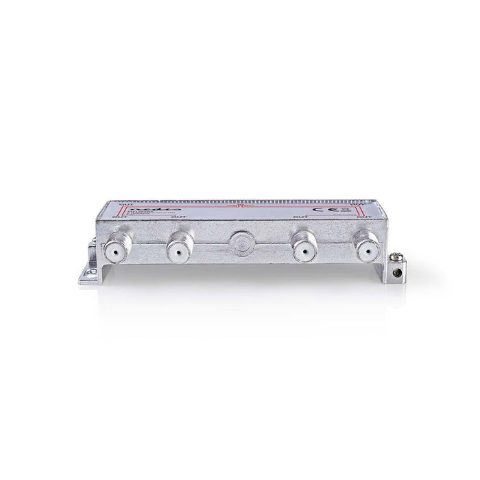 Nedis CATV Splitter - 5 - 1000 MHz, Insertion loss: 10.0 dB, Number of outputs: 6, 75 Ohm - Zinc