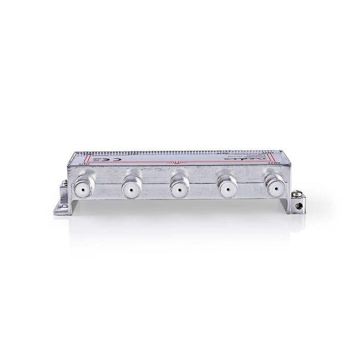 Nedis CATV Splitter - 5 - 1000 MHz, Insertion loss: 11.0 dB, Number of outputs: 8, 75 Ohm - Zinc