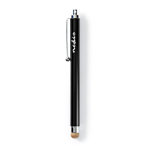 Nedis Stylus - Used for: Smartphone / Tablet, Copper-Cloth Tip, 1 pcs, Ballpoint - Black