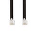 Nedis Telecom Cable - RJ12 Male, RJ12 Male, 1.00 m, Cable type: RJ12 - Black