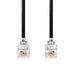 Nedis Telecom Cable - RJ10 Male, RJ10 Male, 5.00 m, Cable type: RJ10 - Black