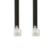 Nedis Telecom Cable - RJ12 Male, RJ12 Male, 1.00 m, Cable type: RJ12 - Black