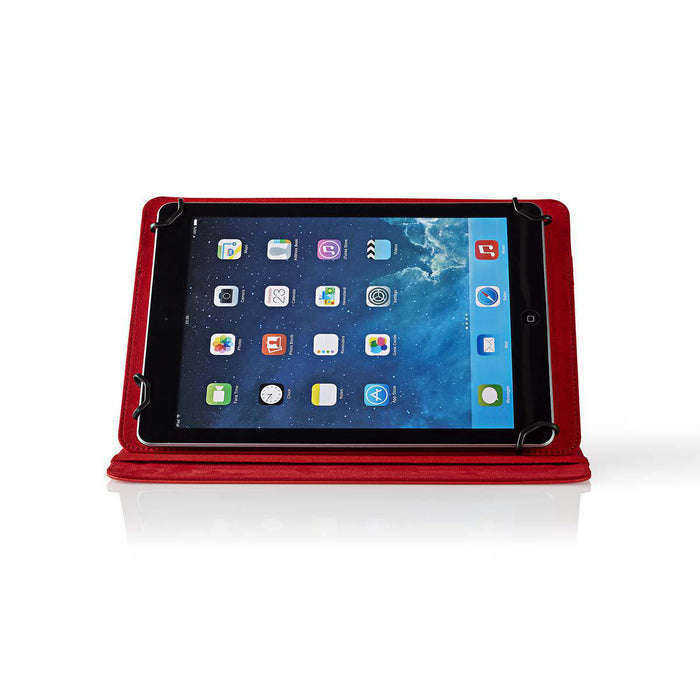 Nedis Tablet Folio Case - 10", Universal, Red, Red - PU