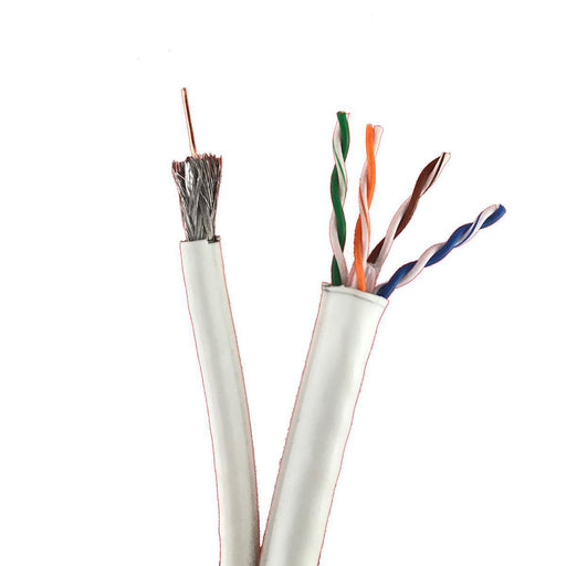 Technetix Technetix CAT6 UTP / COAX-18 Combined Installation Cable White Eca