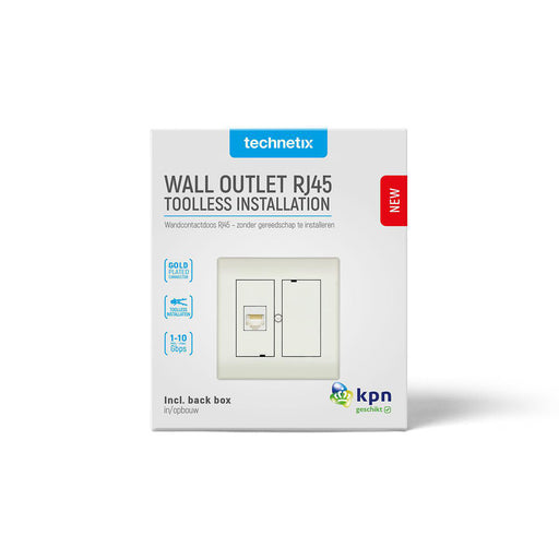 Technetix IPTV Wall outlet RJ45 Female toolless installation