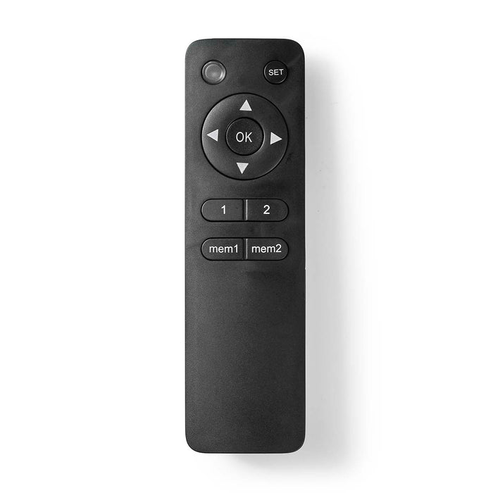 Nedis Replacement Remote Control - Suitable for: TVCM5830BK / TVSM5830BK / TVSM5831BK / TVSM5850BK / TVWM5850BK, Fixed, 1 Device, Radio Frequency - Black