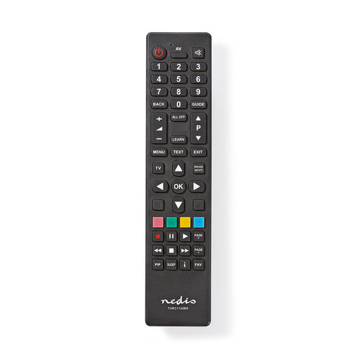 Nedis Universal Remote Control - Programmable, 2 Devices, Clear Lay-out, Infrared - Black