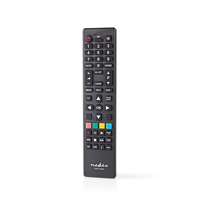 Nedis Universal Remote Control - Programmable, 2 Devices, Clear Lay-out, Infrared - Black