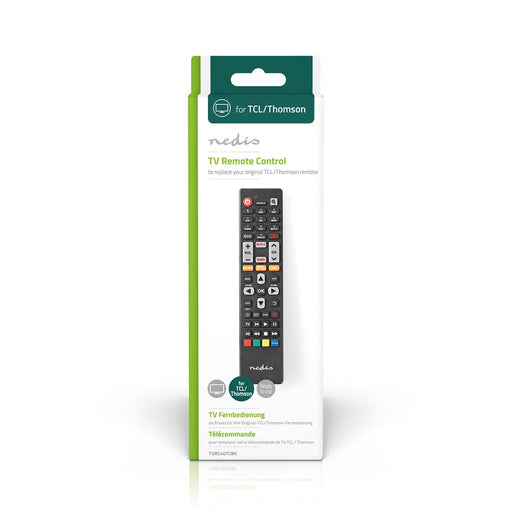 Nedis Replacement Remote Control - Suitable for: TCL/Thomson, Fixed, 1 Device, Infrared - Black