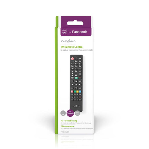 Nedis Replacement Remote Control - Suitable for: Panasonic / Sharp, Fixed, 1 Device, Infrared - Black