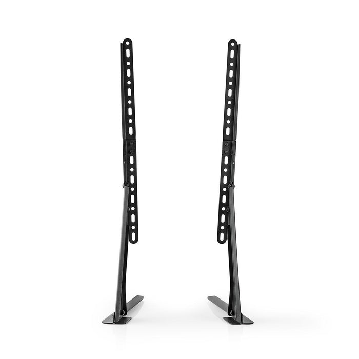 Nedis Fixed TV Desk Stand - 13-70", Maximum supported screen weight: 50 kg, Adjustable pre-fixed heights, Steel - Black