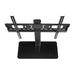 Nedis Fixed TV Desk Stand - 32-65", Maximum supported screen weight: 45 kg, Adjustable pre-fixed heights, Steel / Tempered Glass - Black