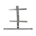 Nedis Full Motion TV Stand - 37-75", Maximum supported screen weight: 40 kg, Tiltable, Aluminium / Steel - Grey