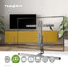 Nedis Full Motion TV Stand - 37-75", Maximum supported screen weight: 40 kg, Tiltable, Aluminium / Steel - Grey