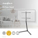 Nedis TV Floor Stand - 49-70", Maximum supported screen weight: 40 kg, V-shape Design, Aluminium / Steel - Black