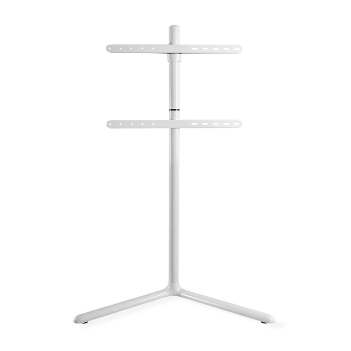 Nedis TV Floor Stand - 49-70", Maximum supported screen weight: 40 kg, V-shape Design, Aluminium / Steel - White