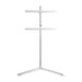 Nedis TV Floor Stand - 49-70", Maximum supported screen weight: 40 kg, V-shape Design, Aluminium / Steel - White