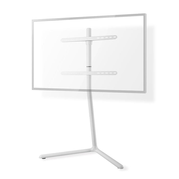 Nedis TV Floor Stand - 49-70", Maximum supported screen weight: 40 kg, V-shape Design, Aluminium / Steel - White