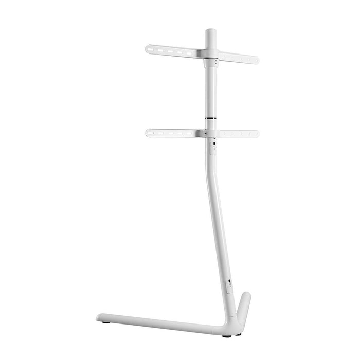 Nedis TV Floor Stand - 49-70", Maximum supported screen weight: 40 kg, V-shape Design, Aluminium / Steel - White