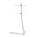 Nedis TV Floor Stand - 49-70", Maximum supported screen weight: 40 kg, V-shape Design, Aluminium / Steel - White