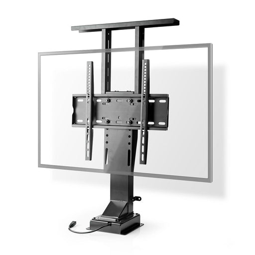 Nedis Motorised TV Stand - 37-65", Maximum supported screen weight: 50 kg, Built-in Cabinet Design, ABS / Steel - Black