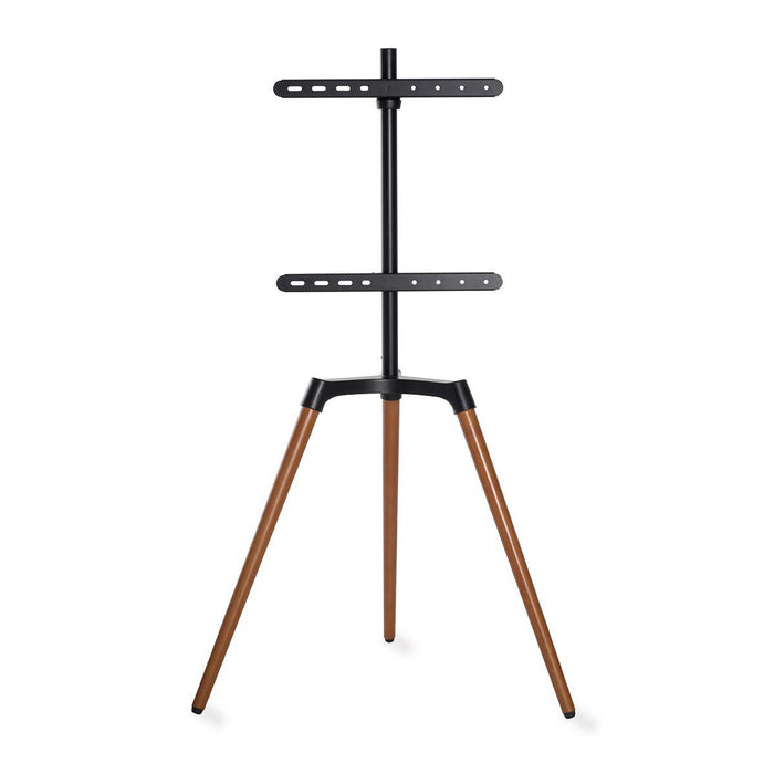 Nedis TV Floor Stand - 50 - 65", Maximum supported screen weight: 35 kg, Scandinavian Design, Aluminium / Steel - Black